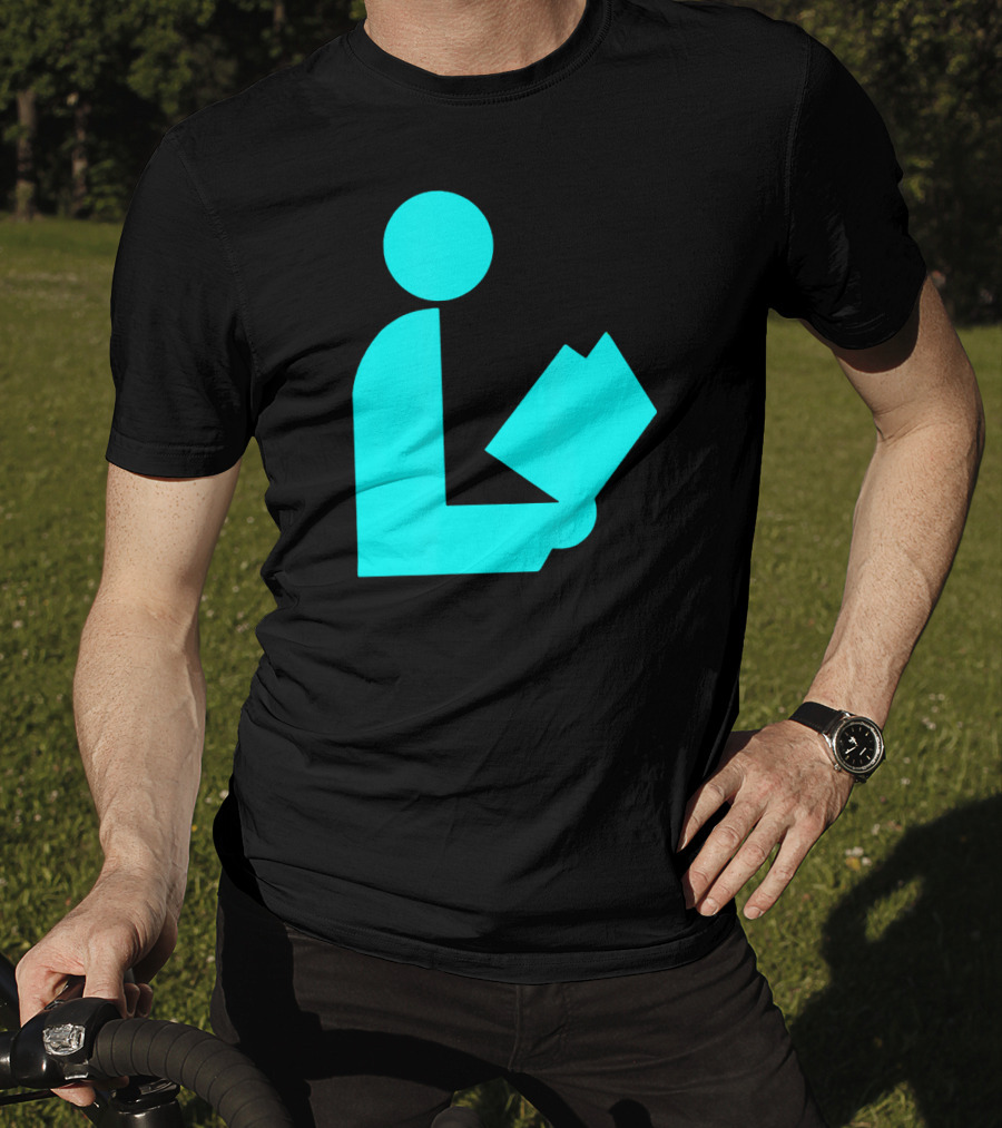 TealAqua Library Icon Road Sign Librarian Summer T-Shirt