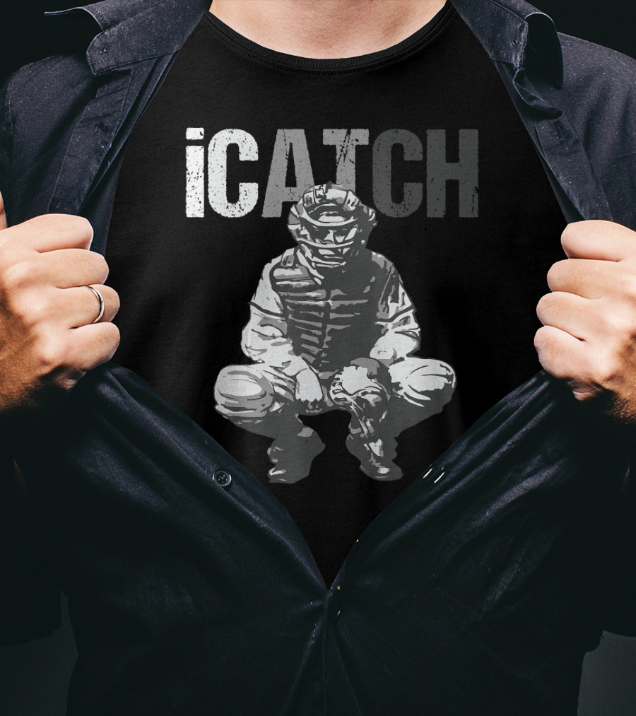 ICatch Baseball Catcher In Gear T-Shirt