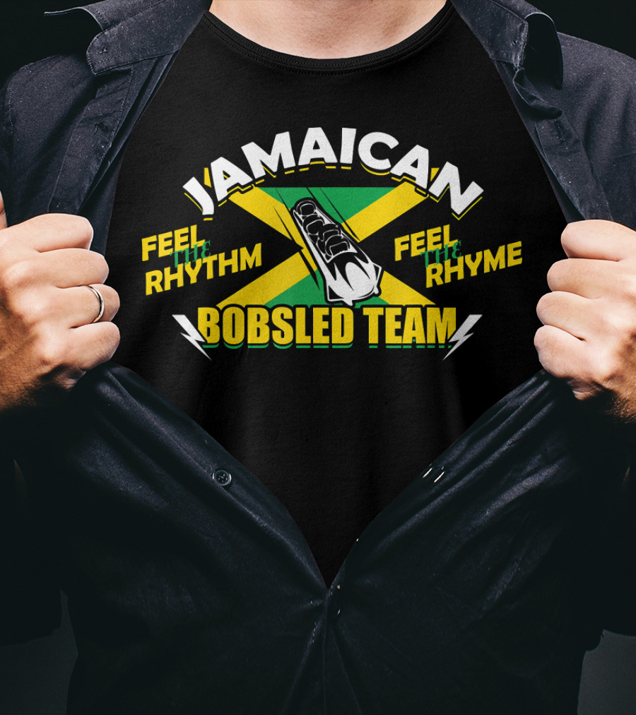 Jamaican Bobsled Team Feel The Rhythm Feel The Rhyme T-Shirt