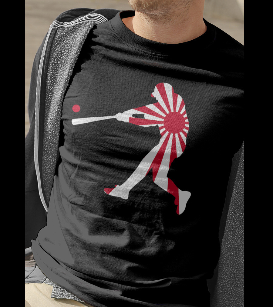 Japan Baseball Rising Sun JPN Batter Class T-Shirt