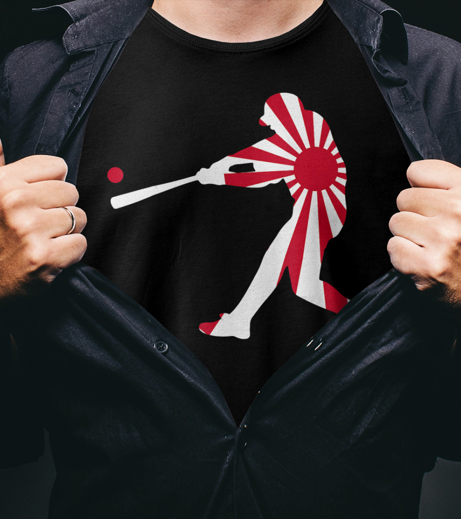 Japan Baseball Rising Sun JPN Batter Class T-Shirt