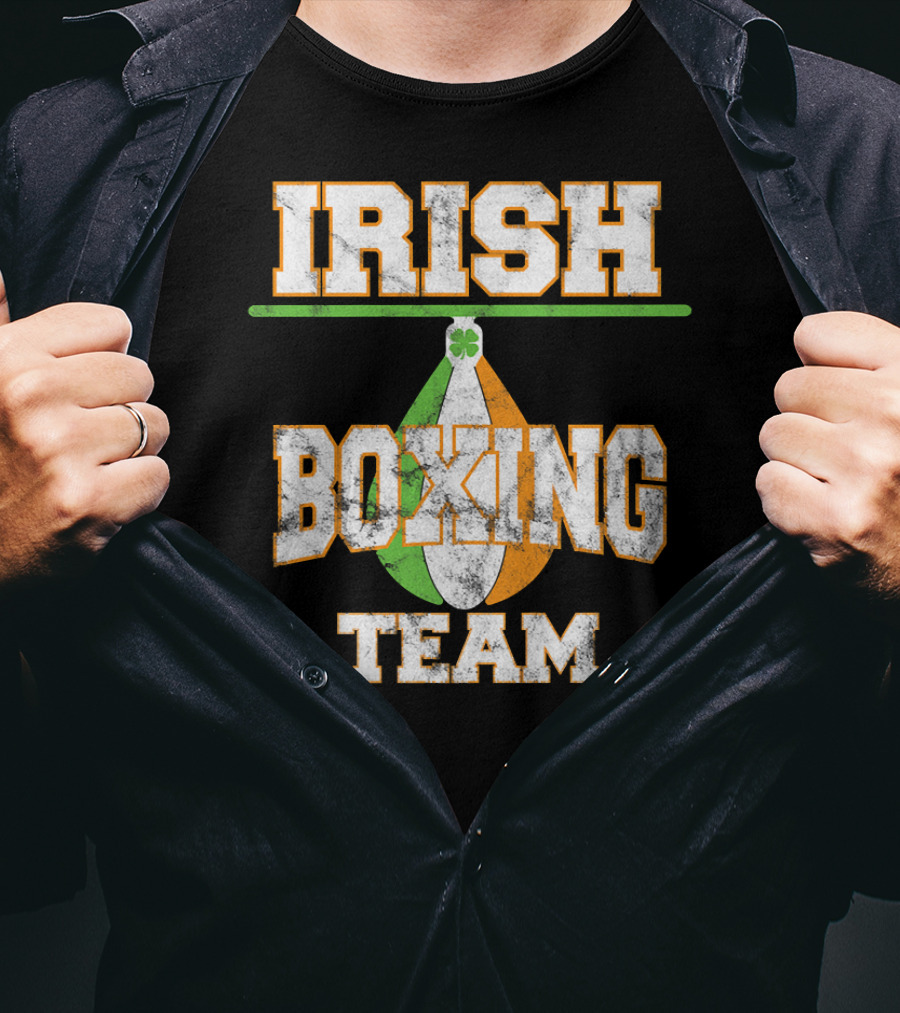 Irish Boxing Team Ireland Shamrock Boxing Glove T-Shirt