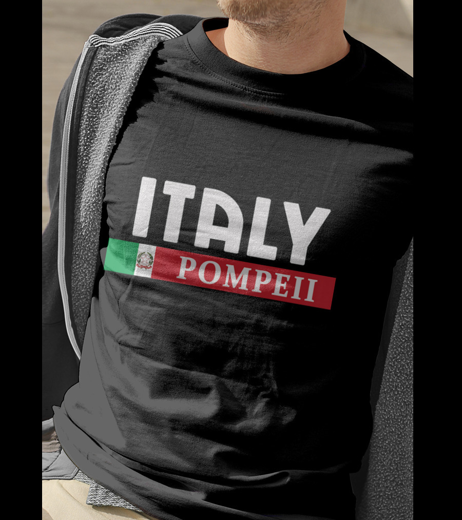 Italy Pompeii Mexican Flag T-Shirt