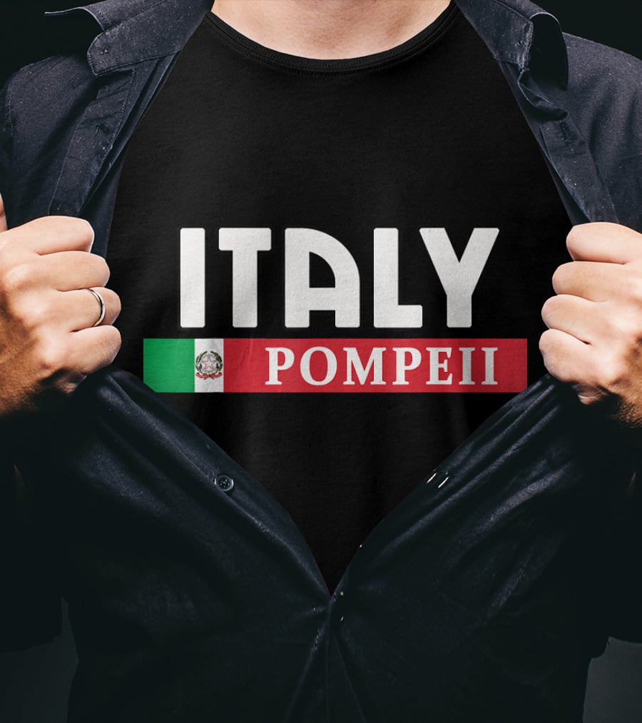 Italy Pompeii Mexican Flag T-Shirt