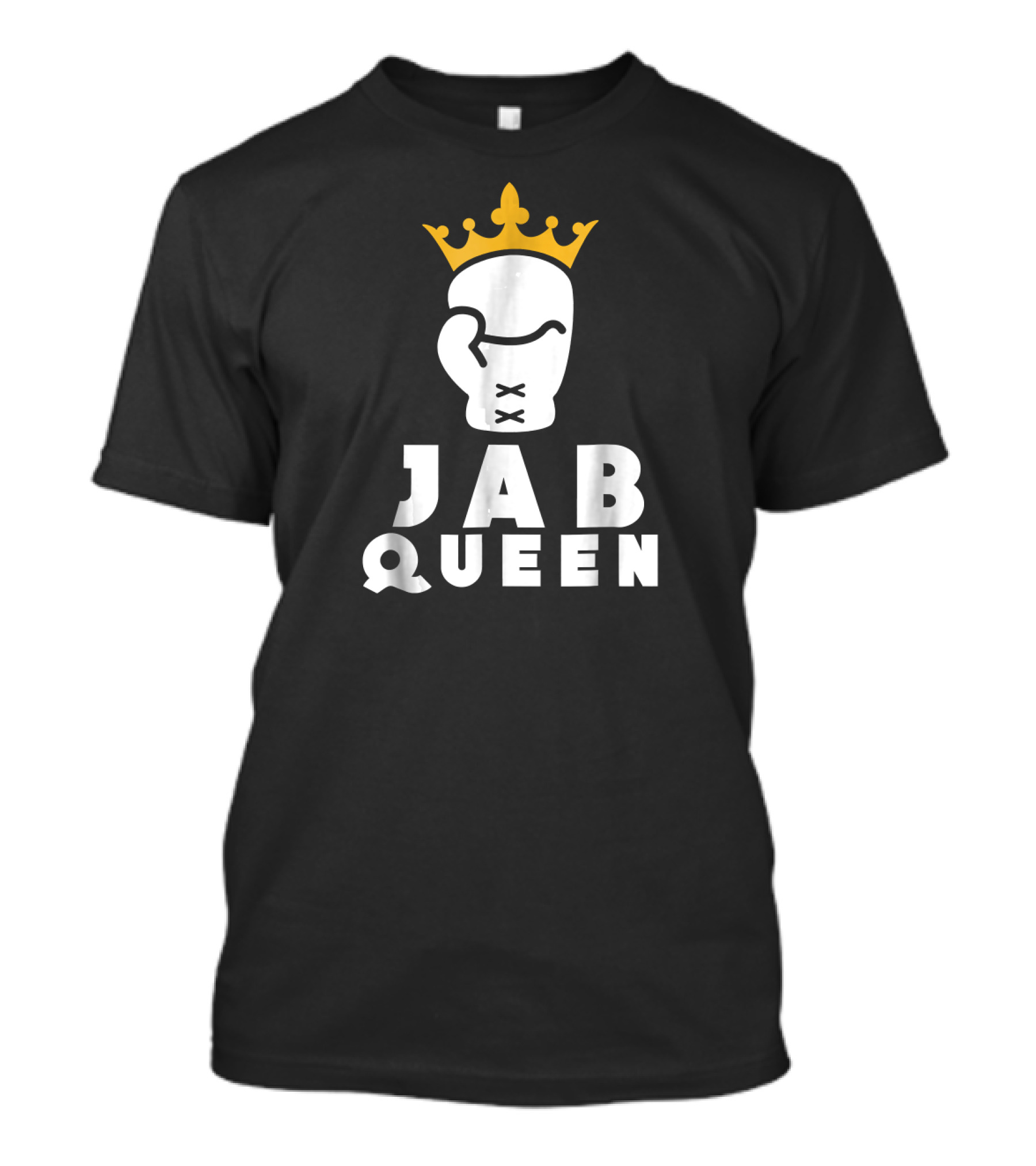 Jab Queen Boxing Glove With Crown Fun Boxing Boxer T-Shirt