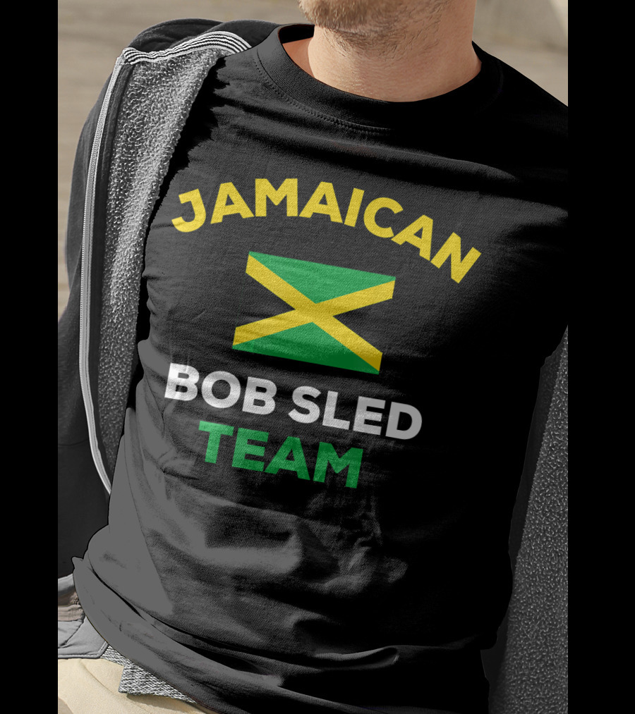 Jamaican Bobsled Team Jamaica Flag Representation T-Shirt