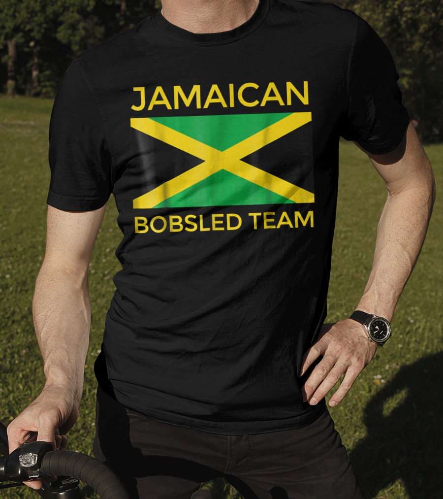 Jamaican Bobsled Team Jamaican Flag Jamaican Bobsled Team T-Shirt