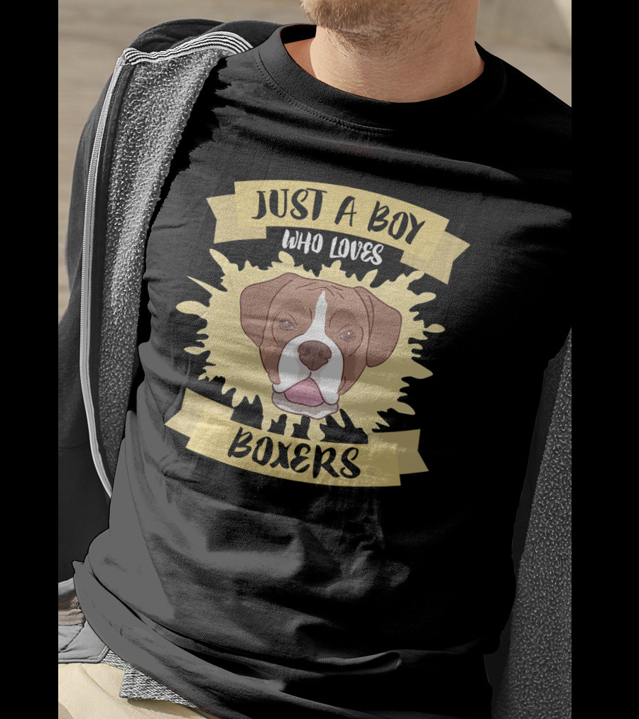 Just A Boy Who Loves Boxers T-Shirt