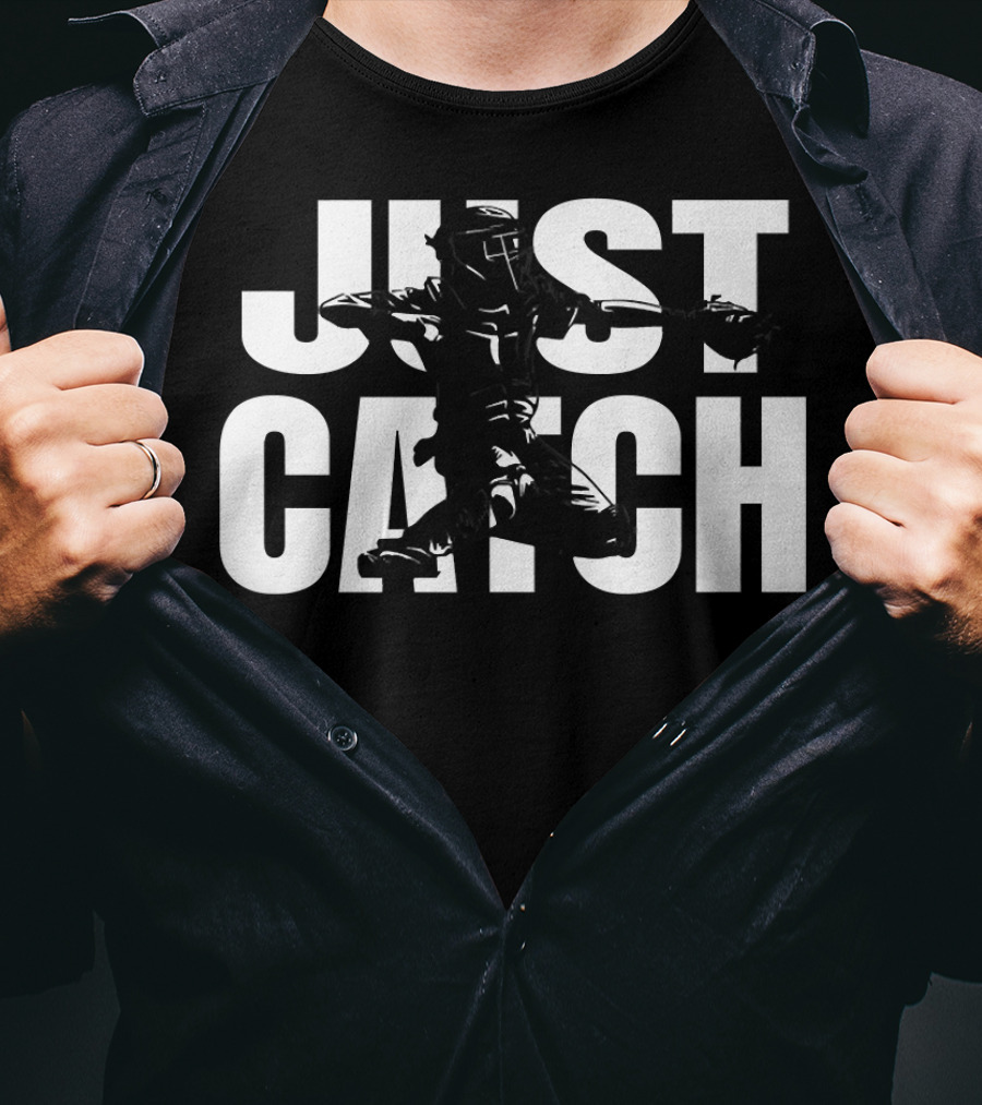 Just Catch Baseball Catchers Gear Iconic T-Shirt