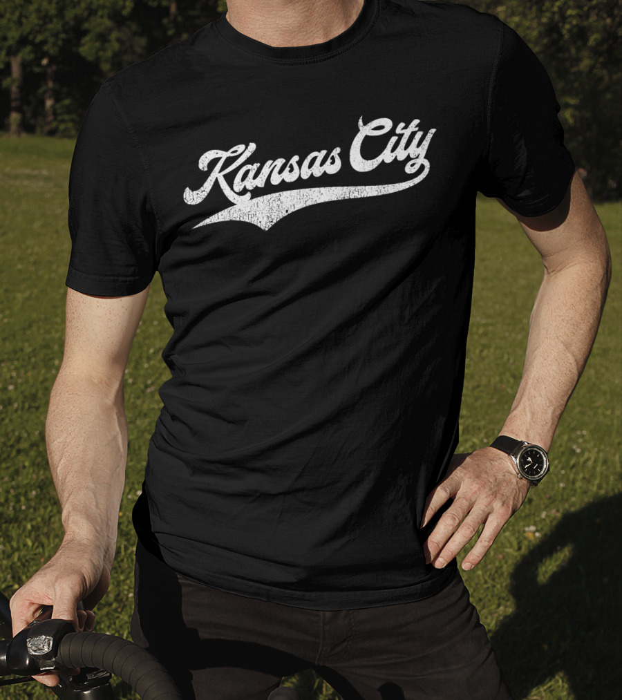 Kansas City Baseball KC Pride Retro Style Royal Blue T-Shirt