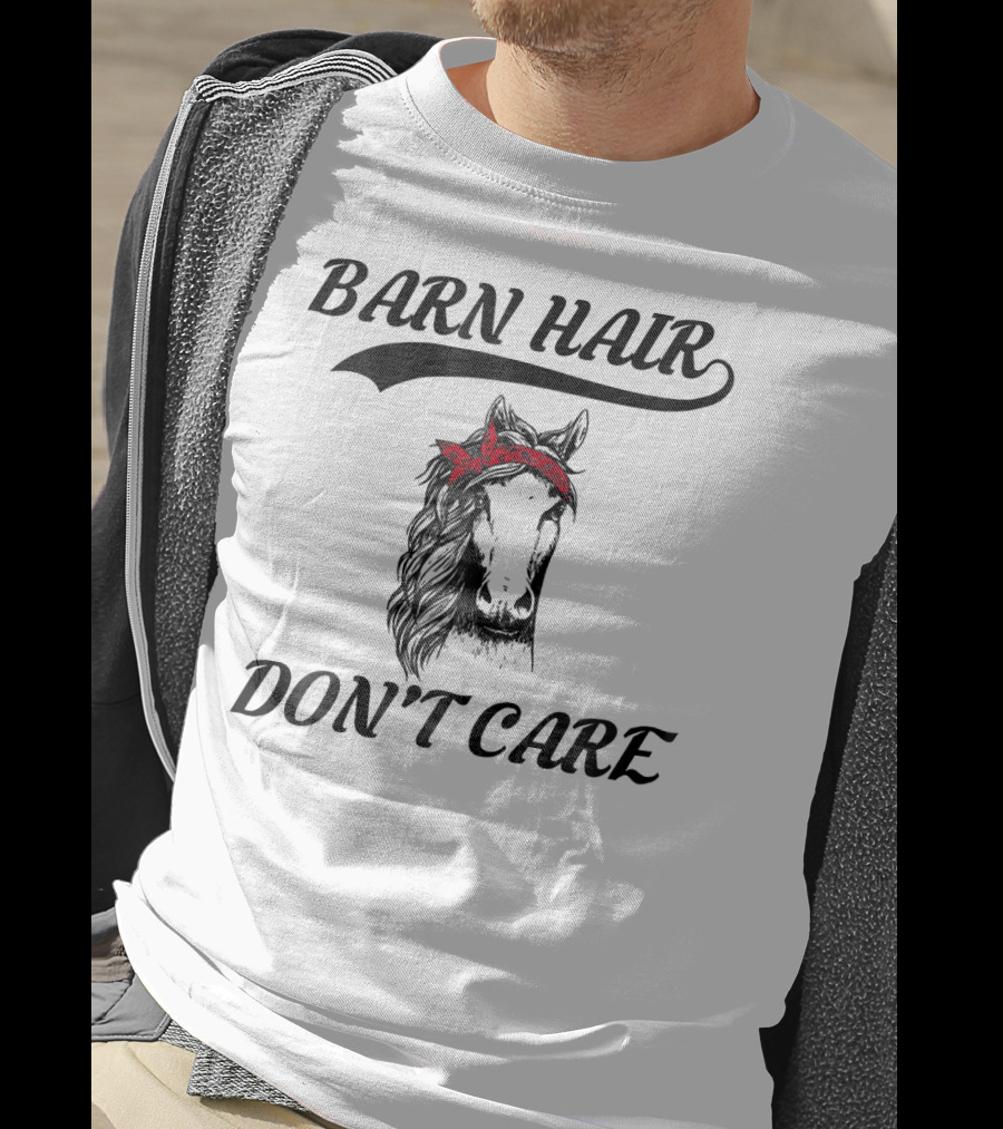 Barn Hair Don't Care Horse Bandana Rider T-Shirt