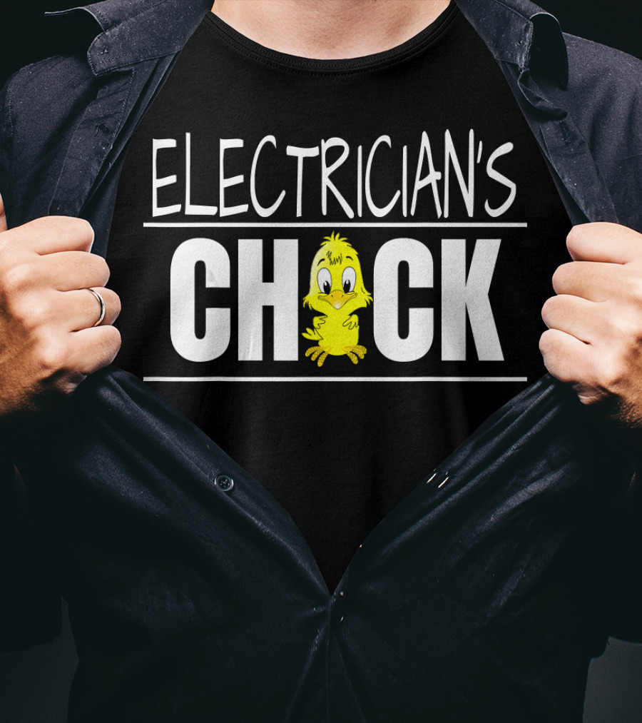Electrician's Chick Wife Girlfriend Cute Yellow Bird T-Shirt