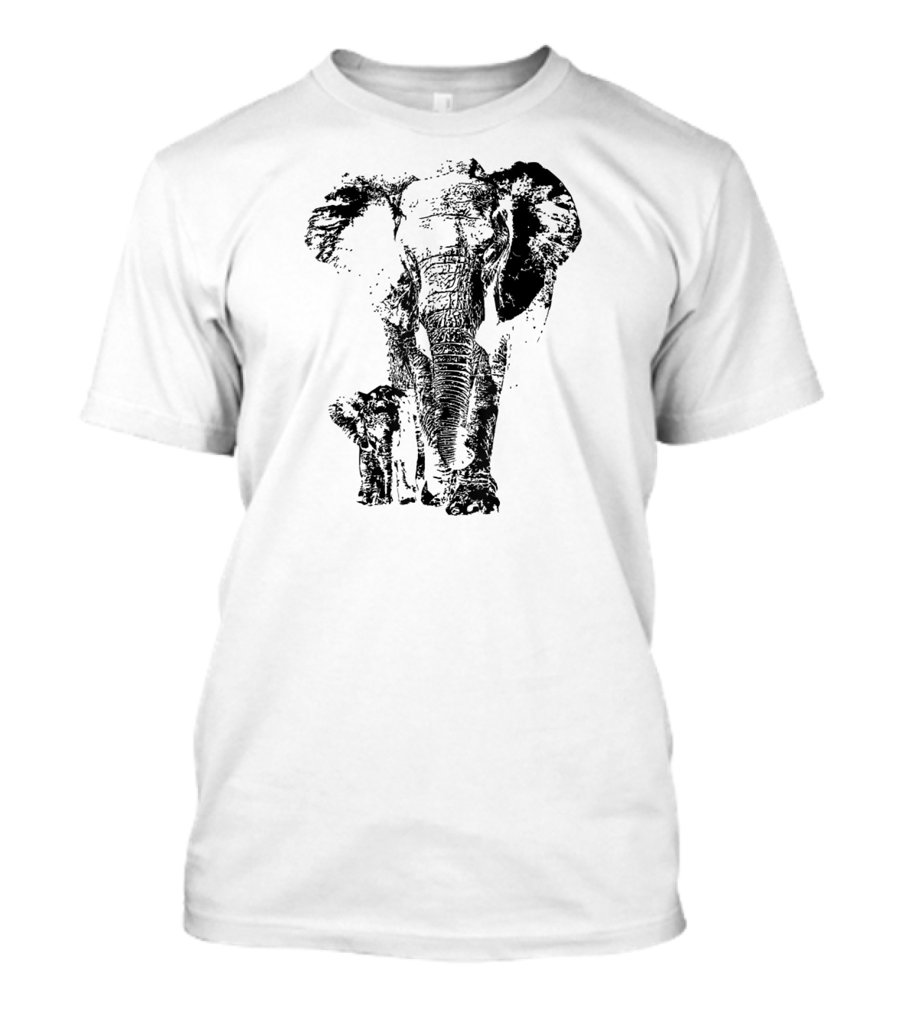 Elephant Animal Lover Save The Elephants Mother And Calf T-Shirt