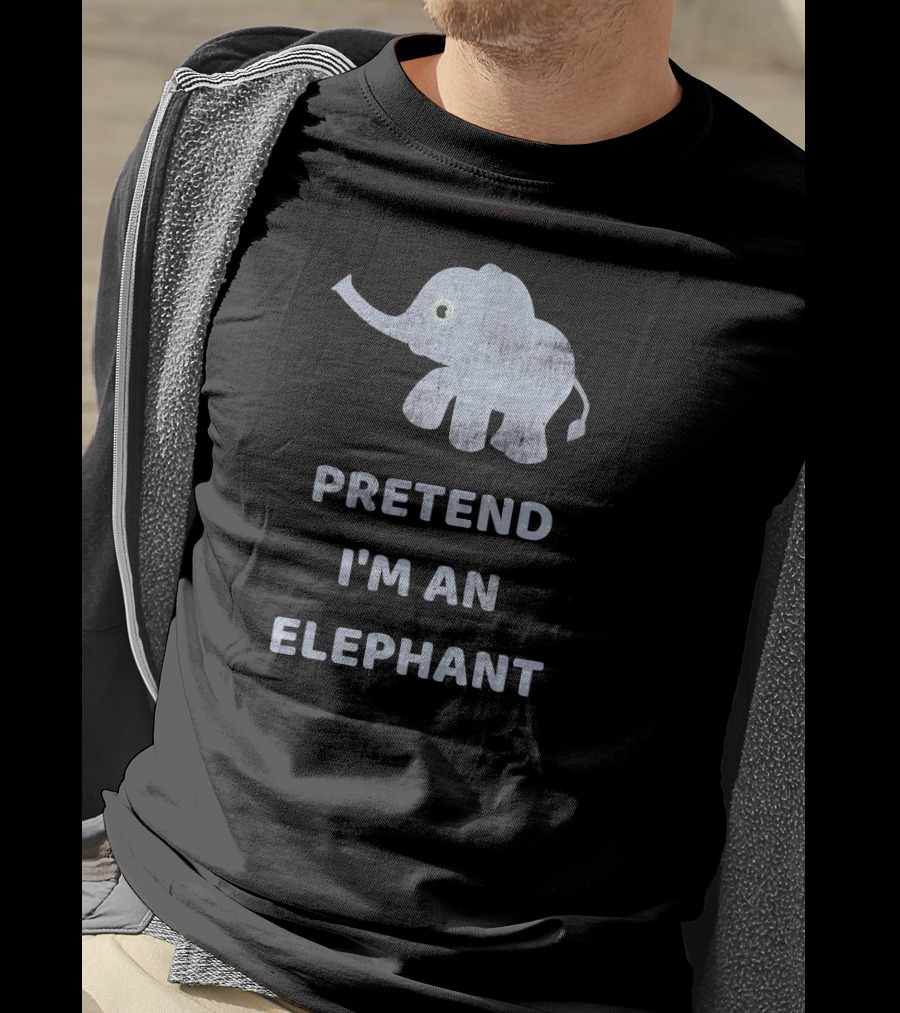 Pretend I'm An Elephant Lazy Halloween T-Shirt