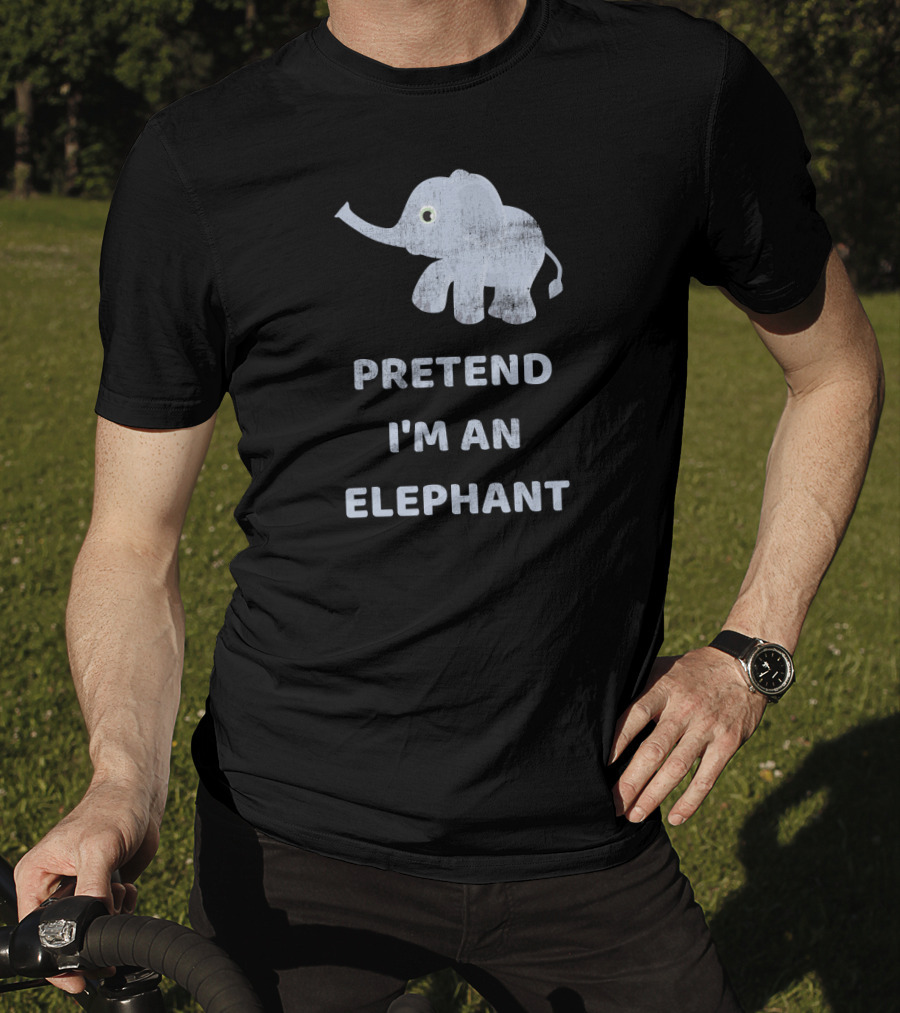 Pretend I'm An Elephant Lazy Halloween T-Shirt