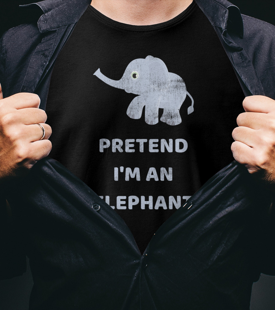 Pretend I'm An Elephant Lazy Halloween T-Shirt