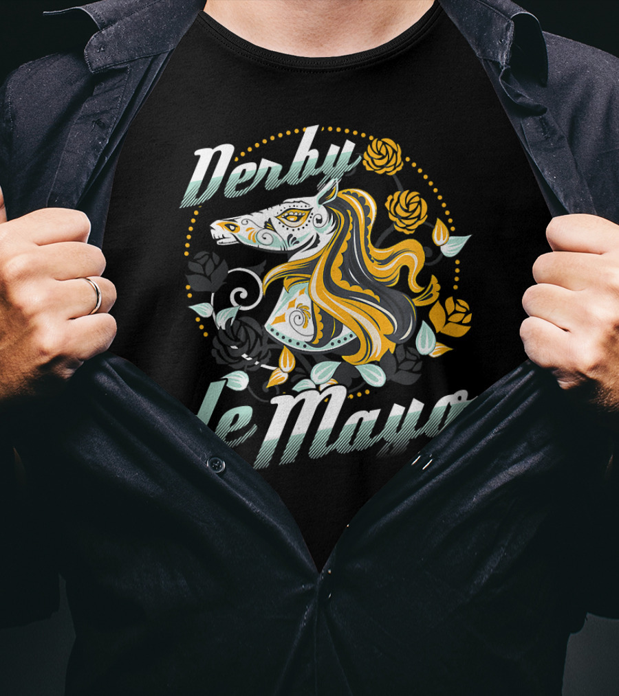 Derby De Mayo Equestrian Cinco De Mayo Horse T-Shirt