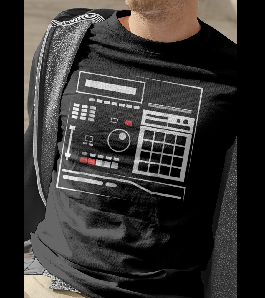 Mens MPC Drum Sampler Hiphop Music Equipment T-Shirt