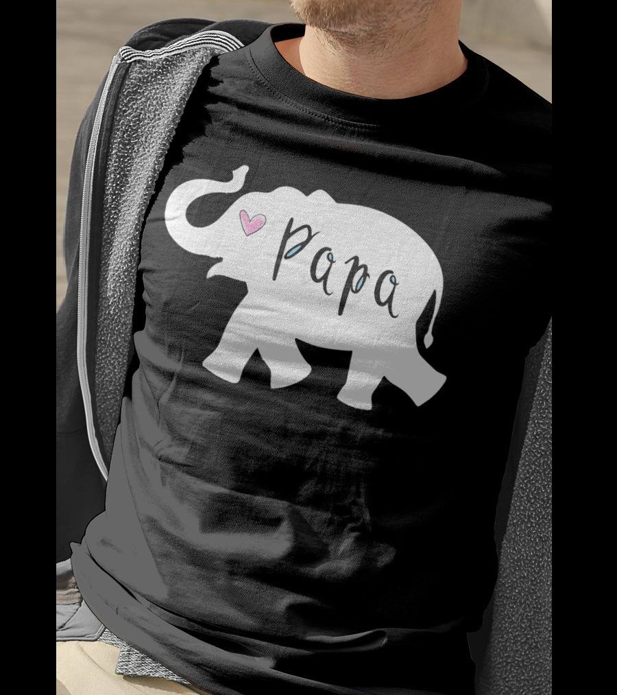 Papa Africa Elephant Father Men's T-Shirt
