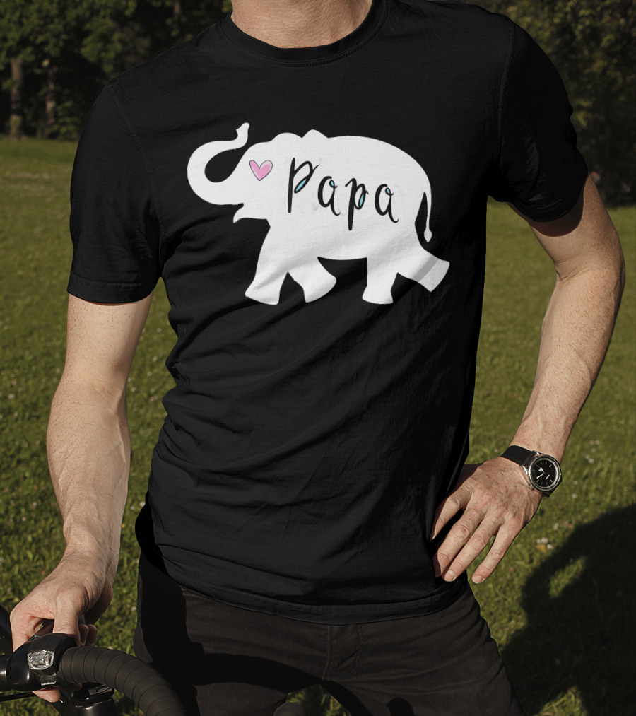 Papa Africa Elephant Father Men's T-Shirt