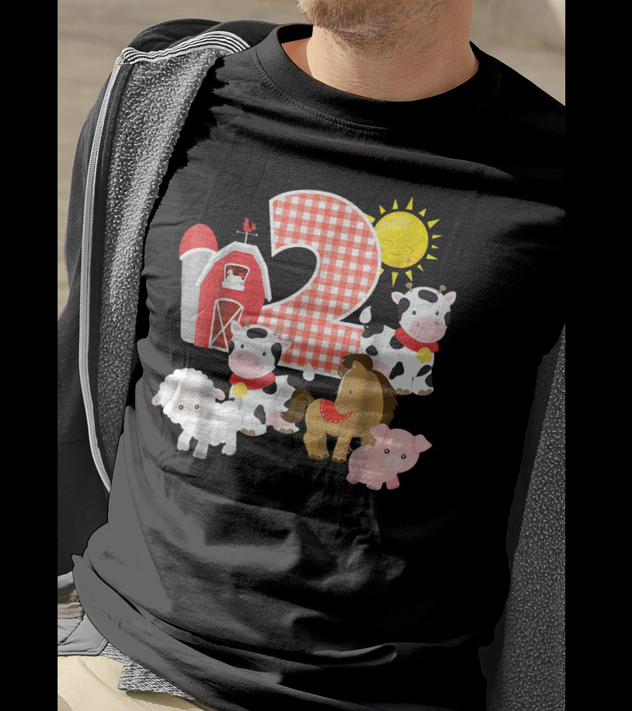 2nd Birthday Farm Animals Nursery T-Shirt