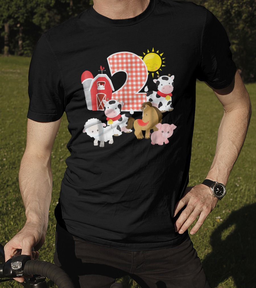 2nd Birthday Farm Animals Nursery T-Shirt