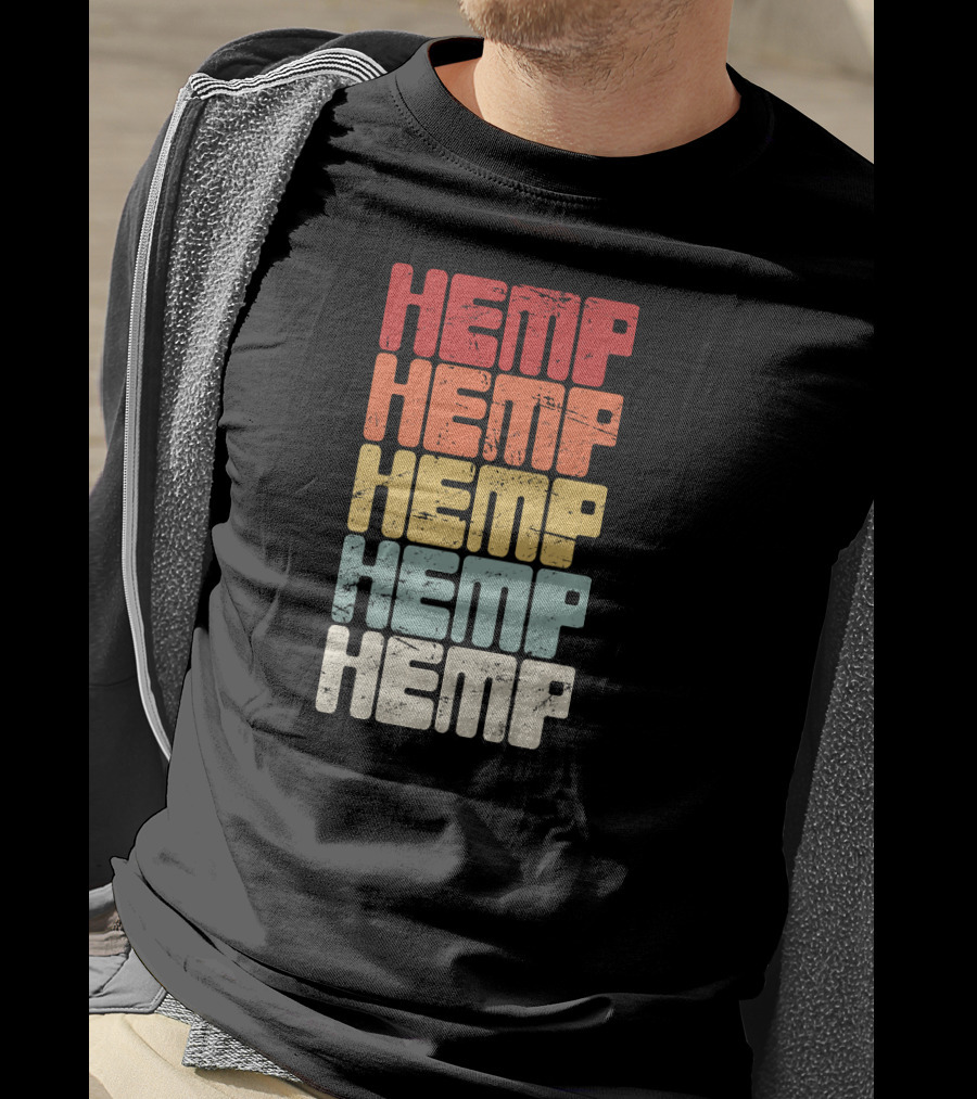 Retro Hemp Farming Organic Horticulture T-Shirt