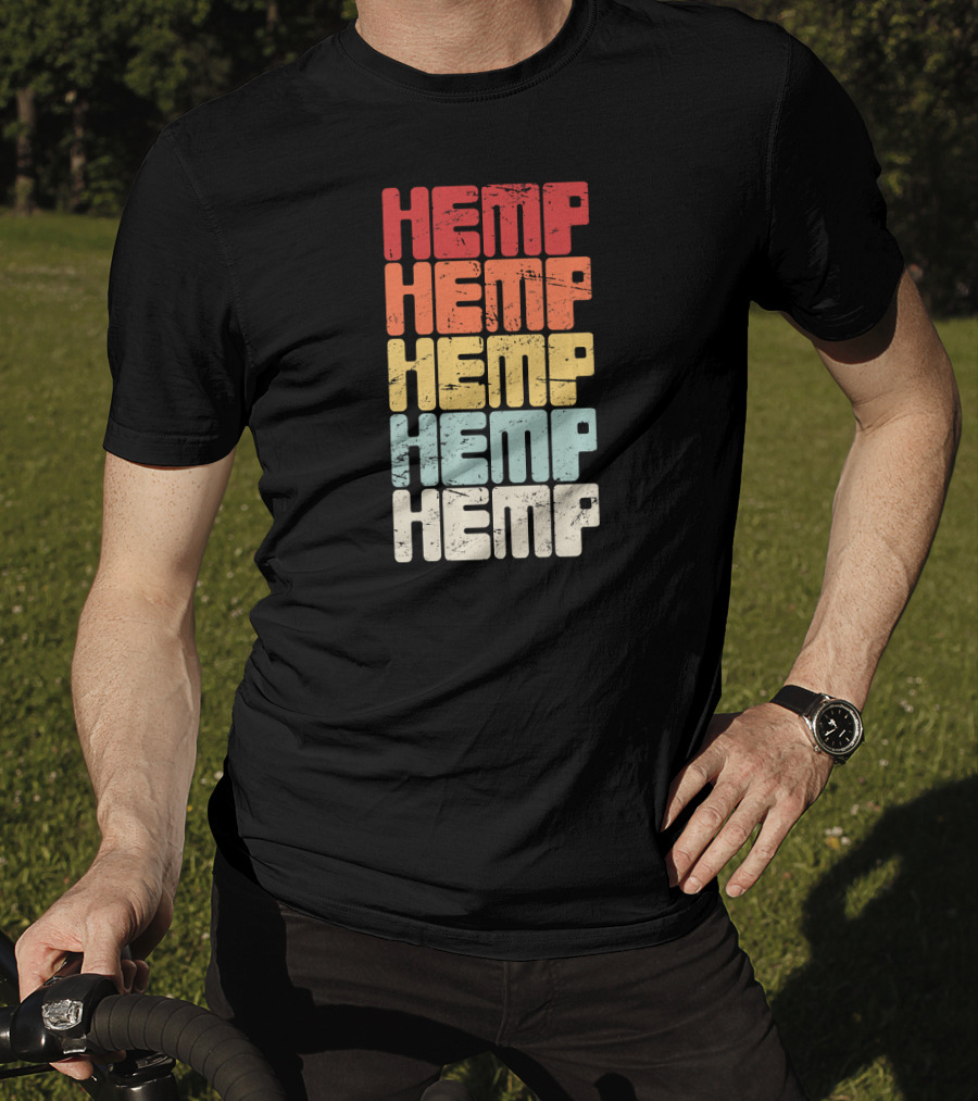 Retro Hemp Farming Organic Horticulture T-Shirt