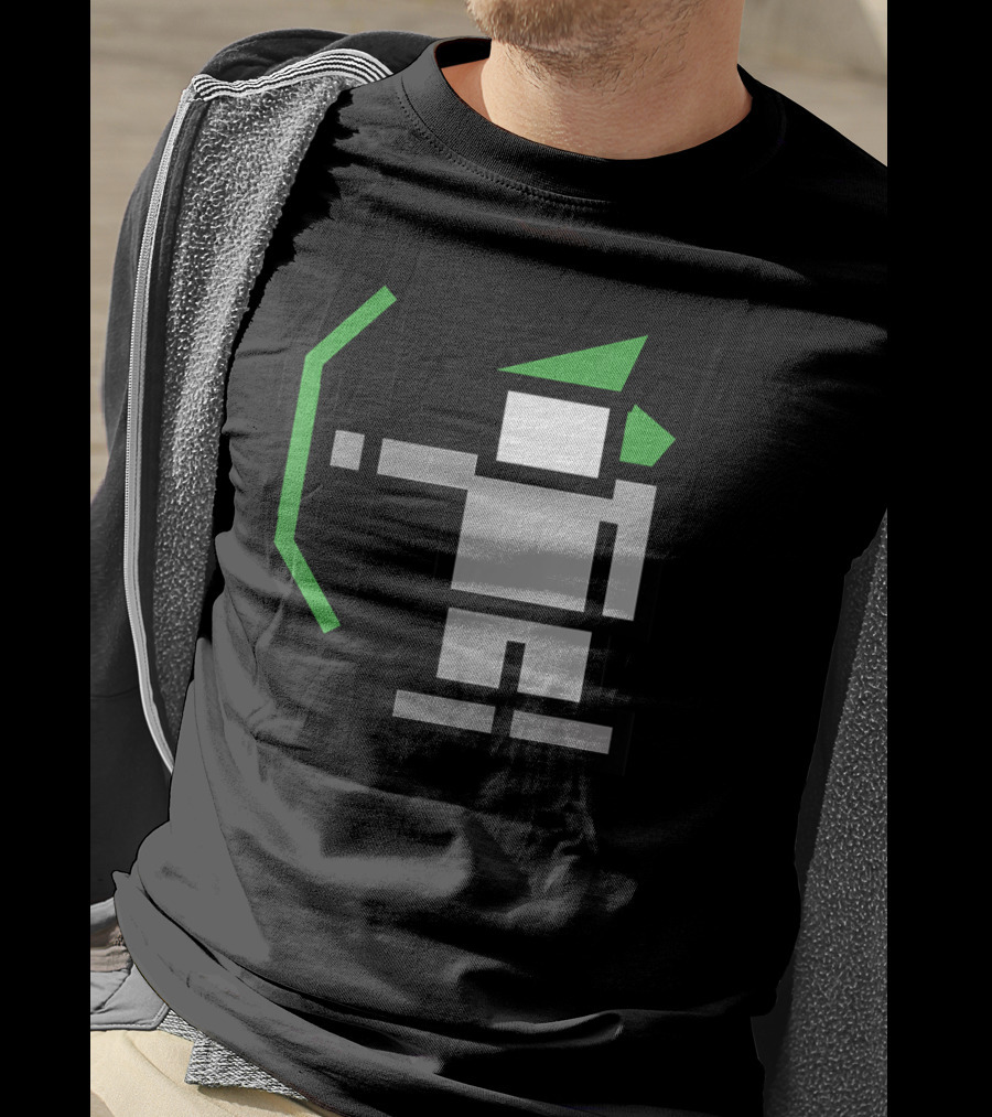 8bit Robin Hood Pixel Bow And Green Hat T-Shirt
