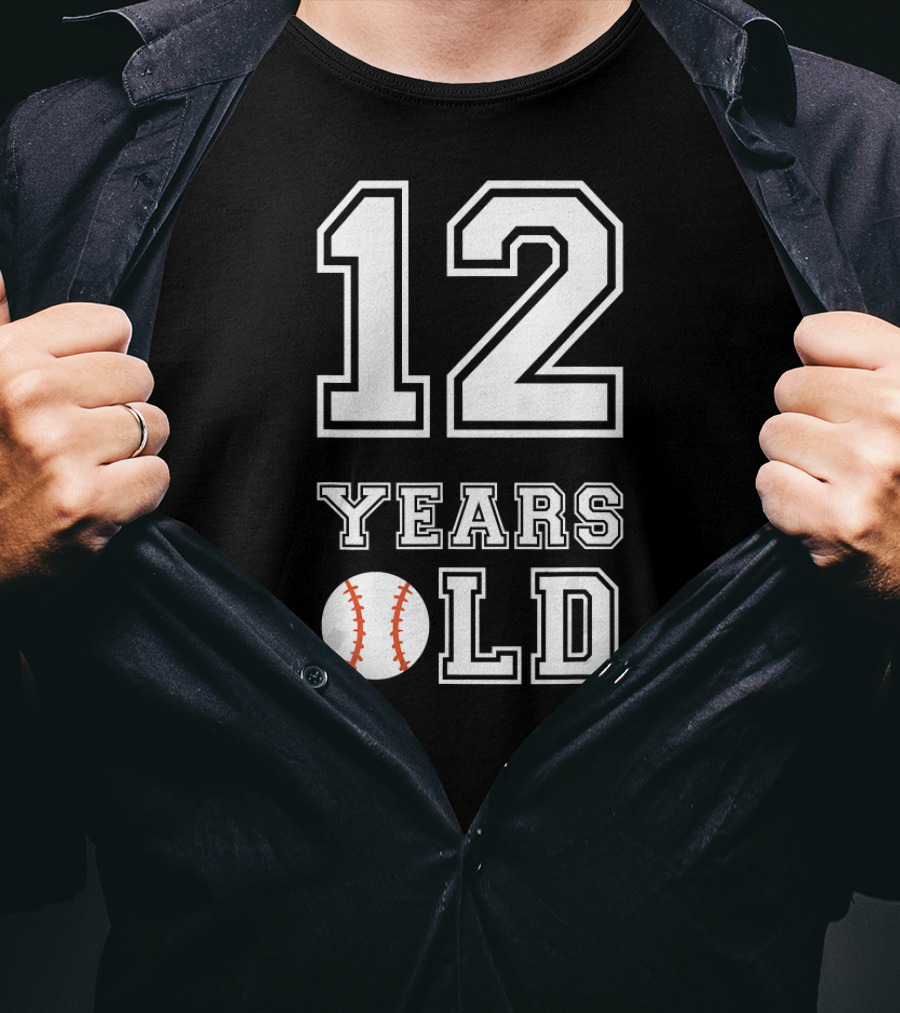 12 Years Old Baseball T-Shirt