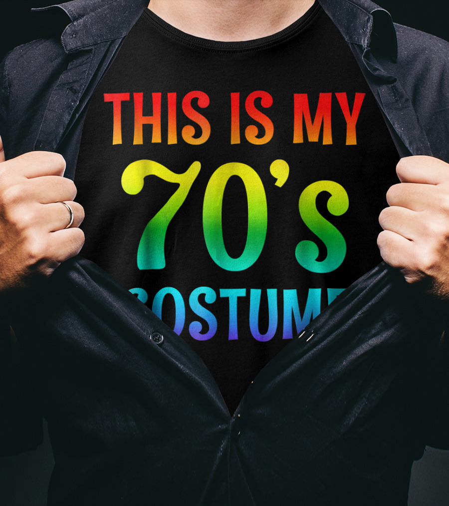 This Is My 70's Costume Halloween 1970s T-Shirt