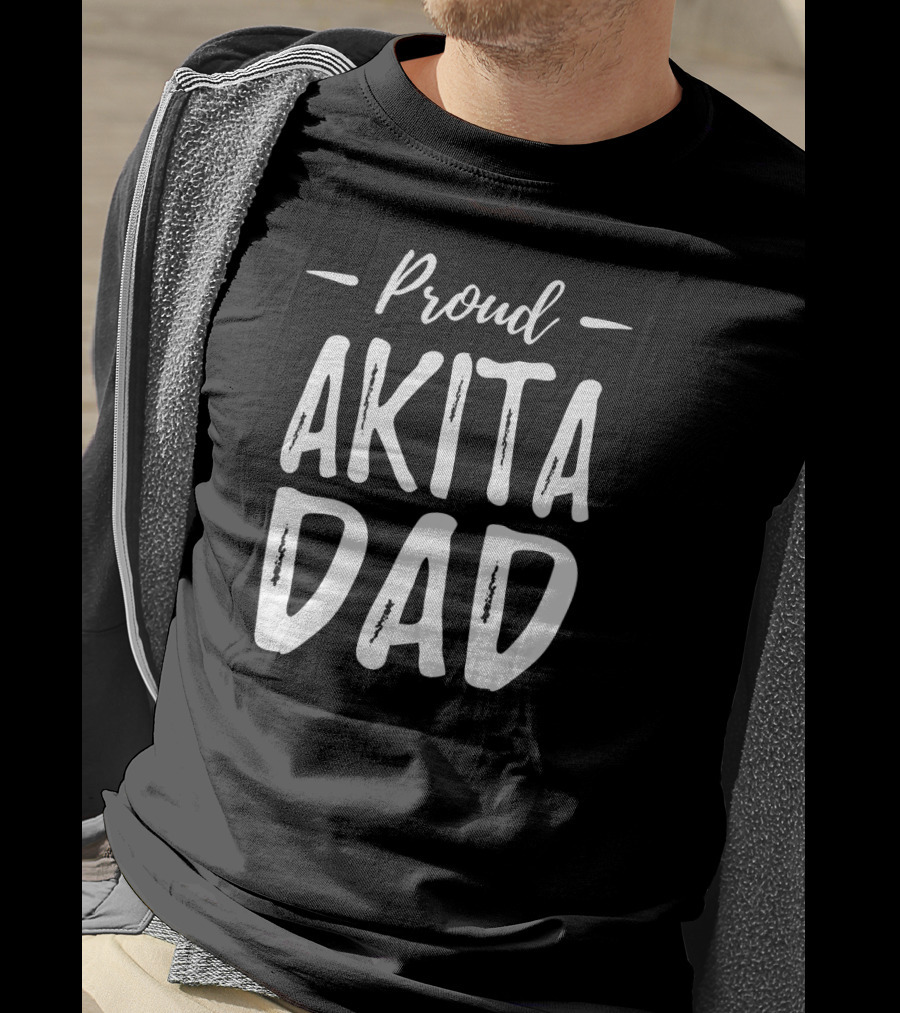 Proud Akita Dad T-Shirt