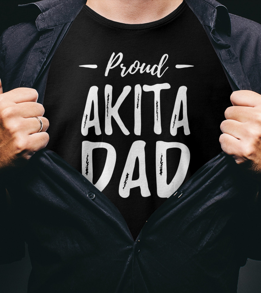 Proud Akita Dad T-Shirt