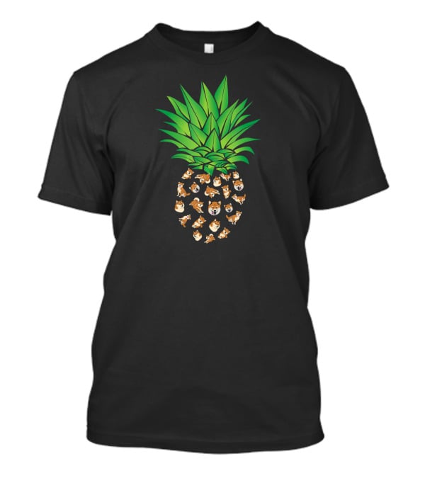 Akita Dog Pineapple Shiba Inu T-Shirt