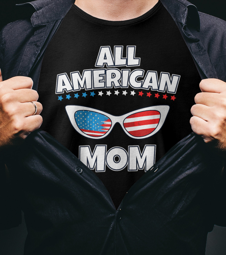 All American Mom Patriotic Sunglasses T-Shirt