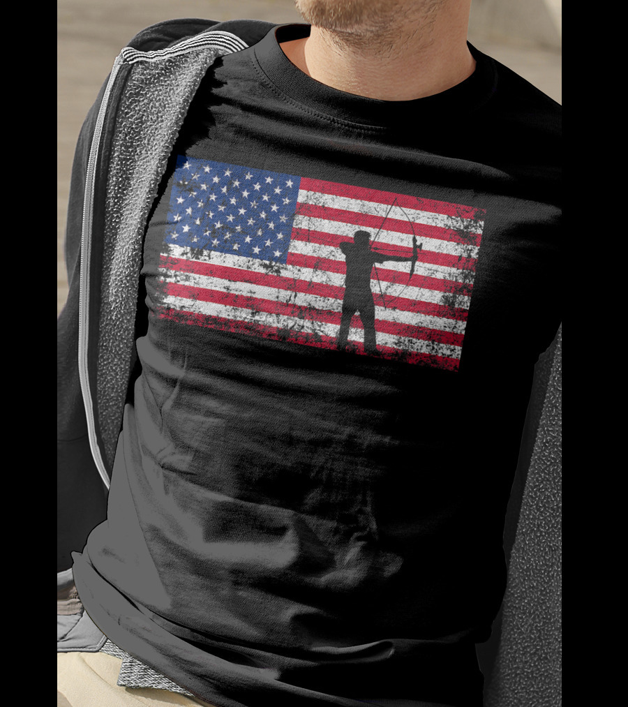 American Flag Archery T-Shirt