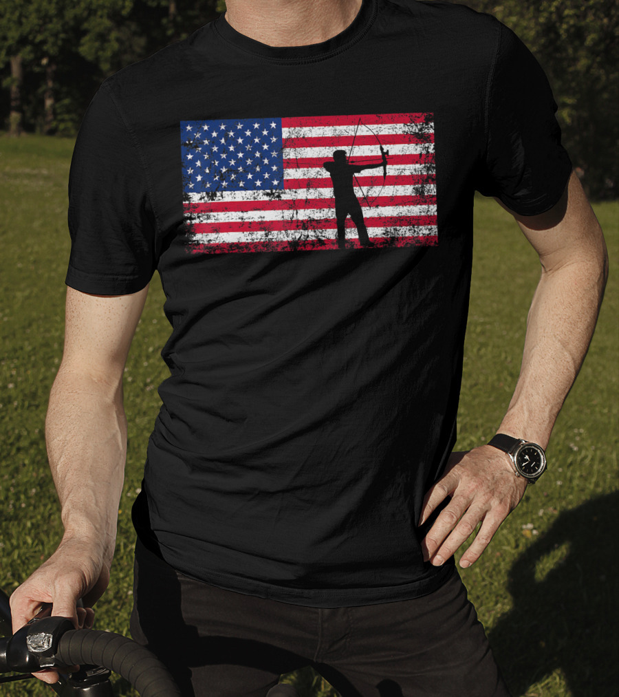 American Flag Archery T-Shirt