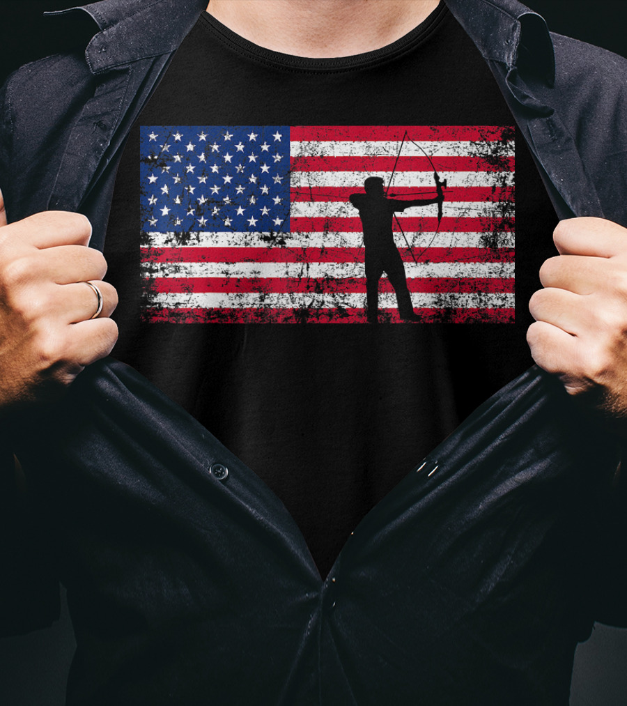 American Flag Archery T-Shirt