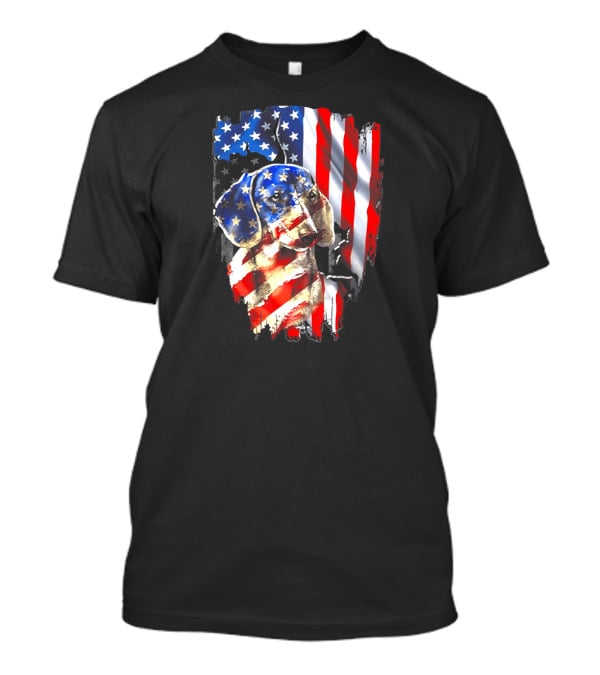 American Flag Dachshund USA T-Shirt