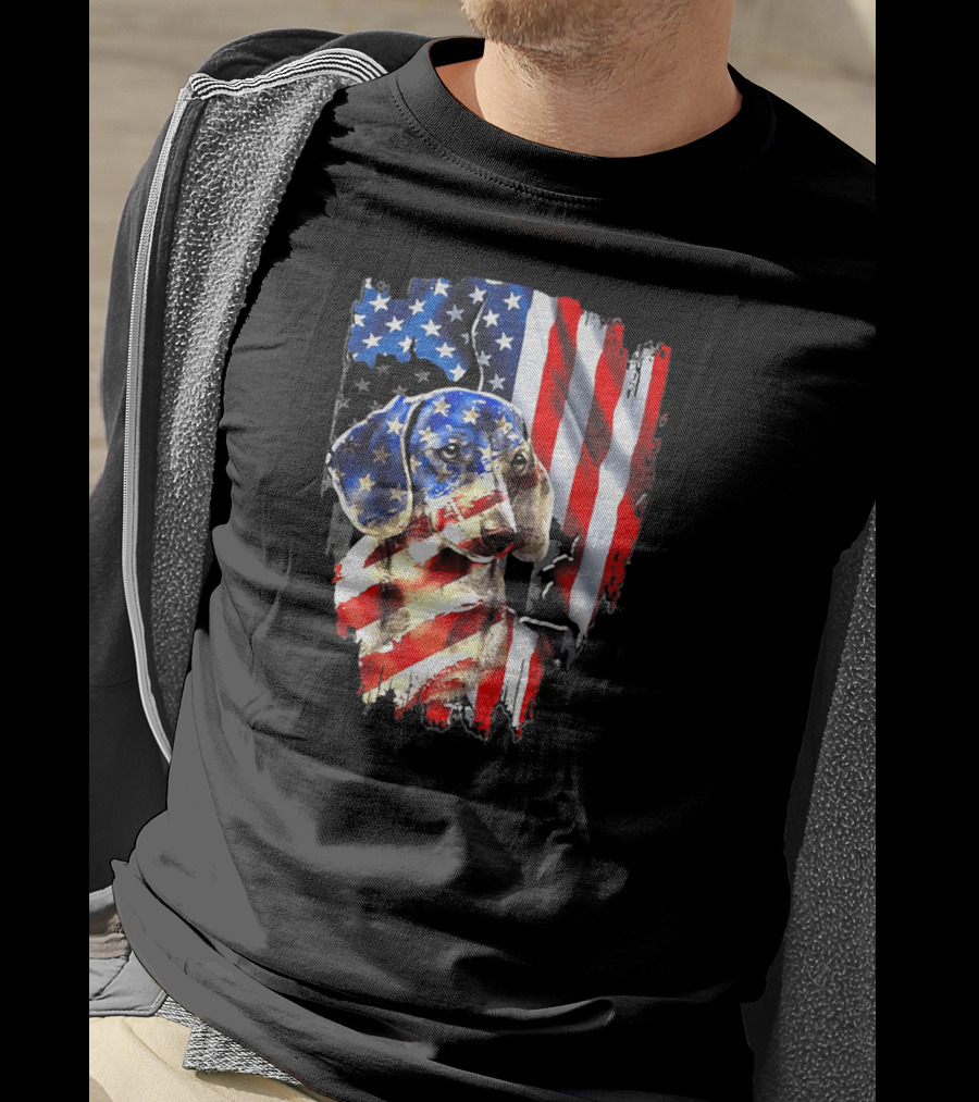 American Flag Dachshund USA T-Shirt