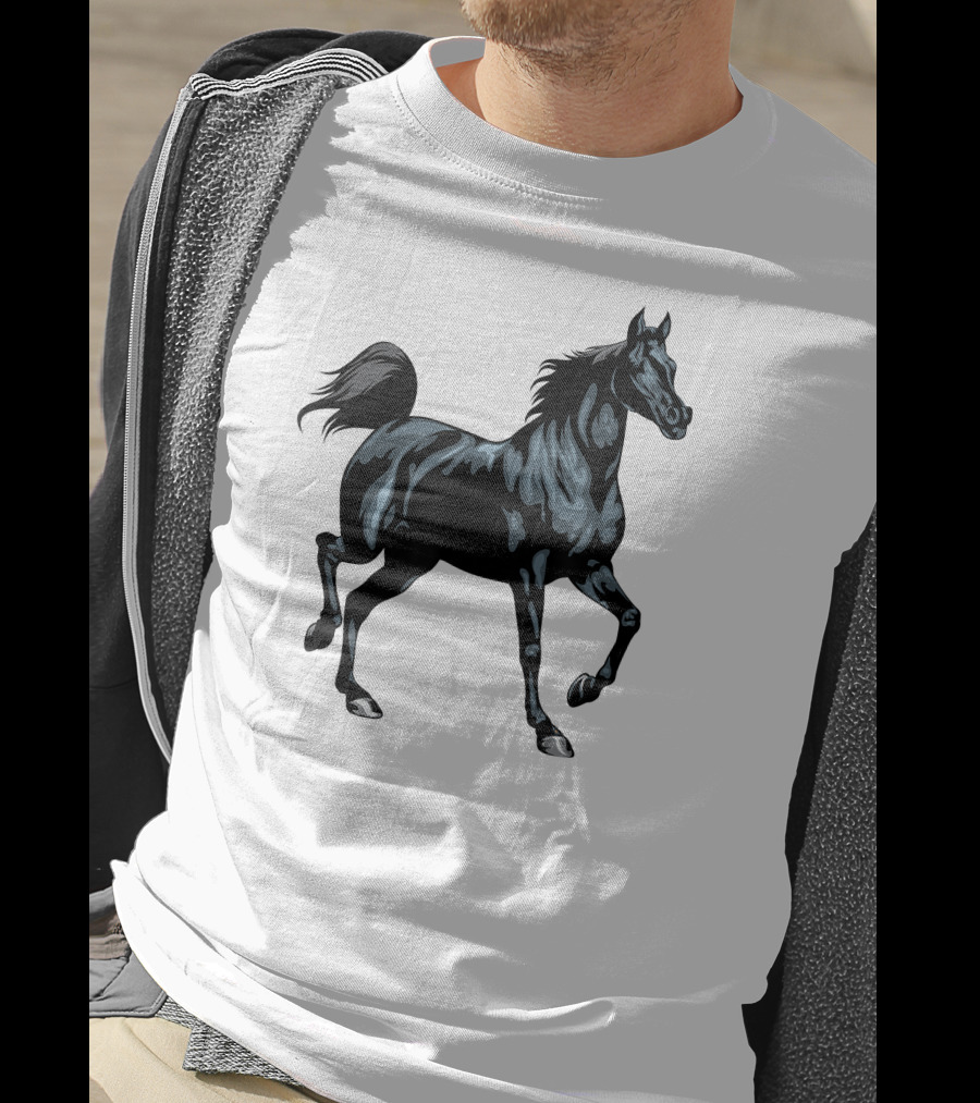 Arabian Horse Majestic Black Stallion T-Shirt