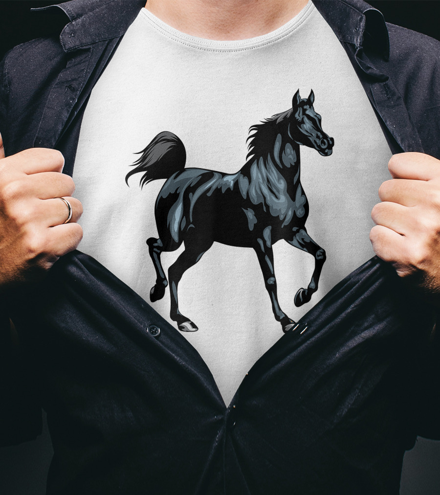 Arabian Horse Majestic Black Stallion T-Shirt