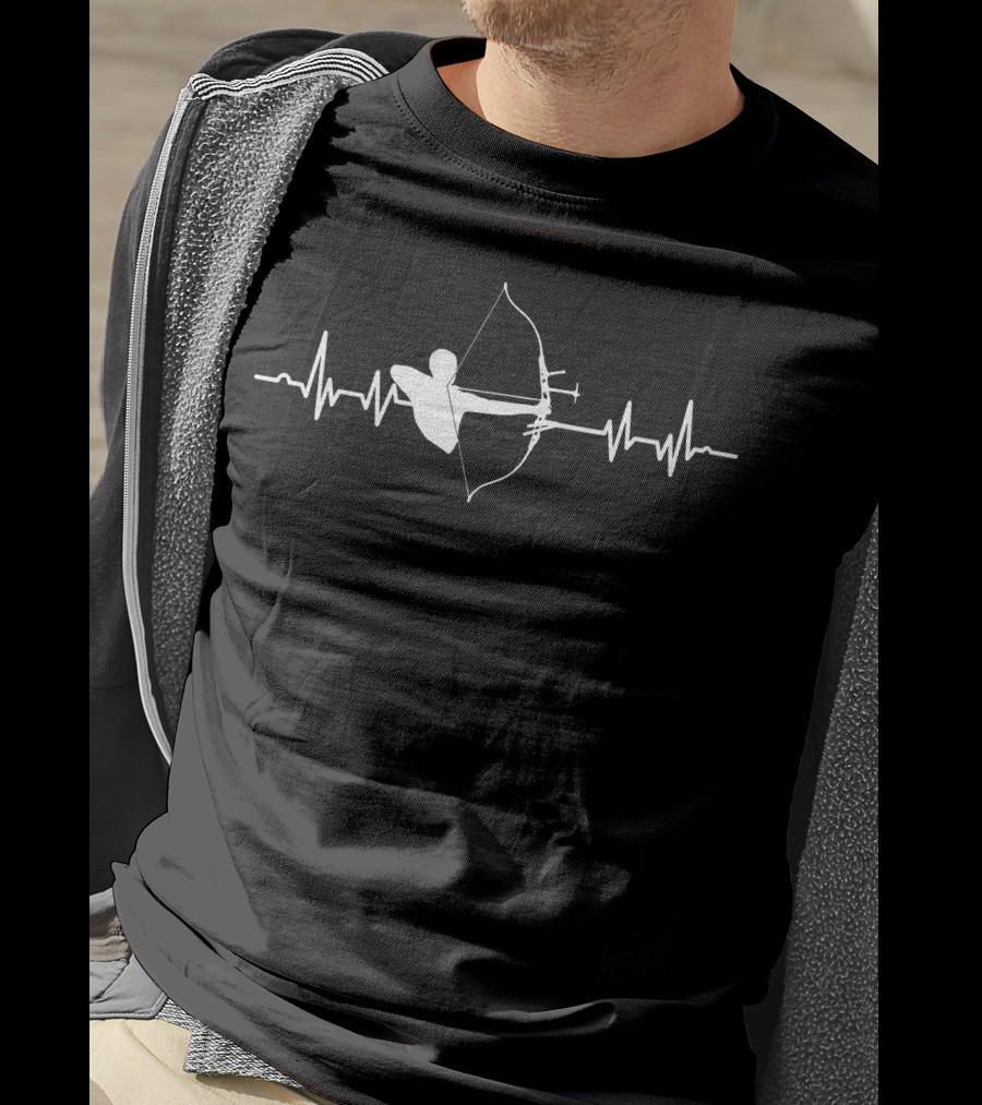 Archer Heartbeat Archery Bow Pulse T-Shirt