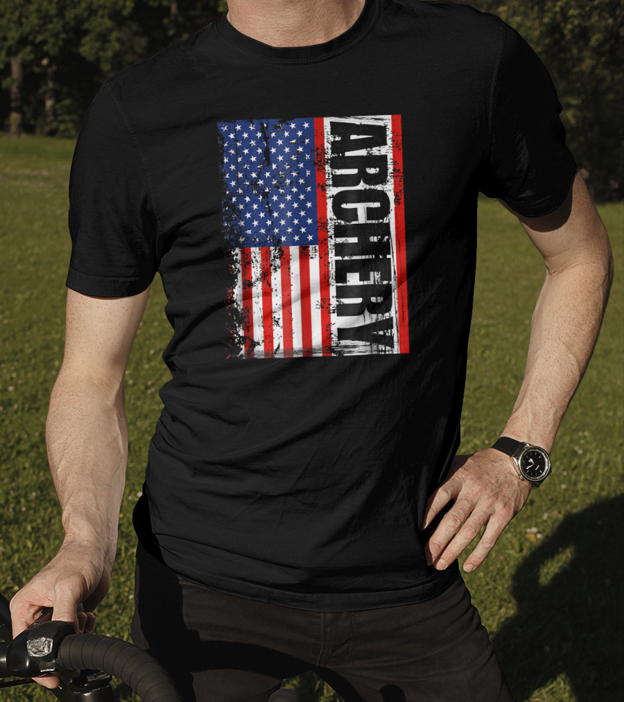 Archery American Flag Archery T-Shirt