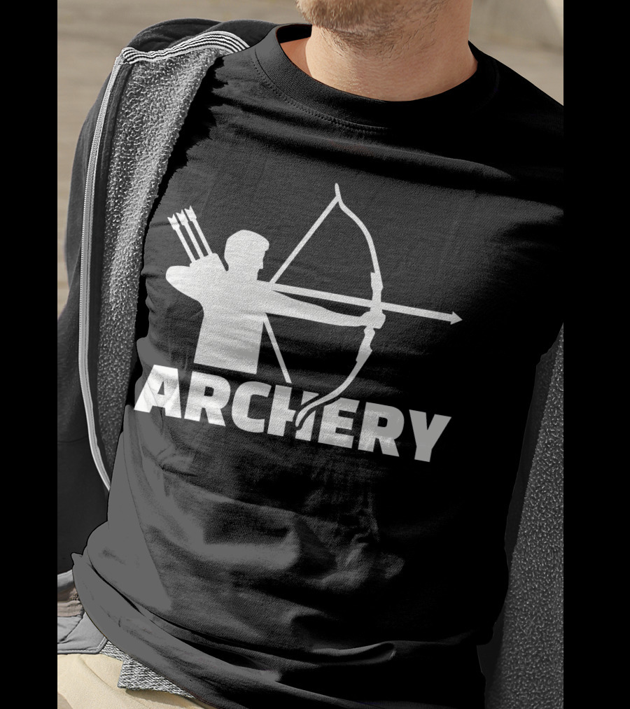Archer With Bow And Arrows Archery T-Shirt