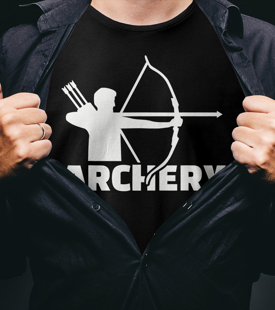 Archer With Bow And Arrows Archery T-Shirt
