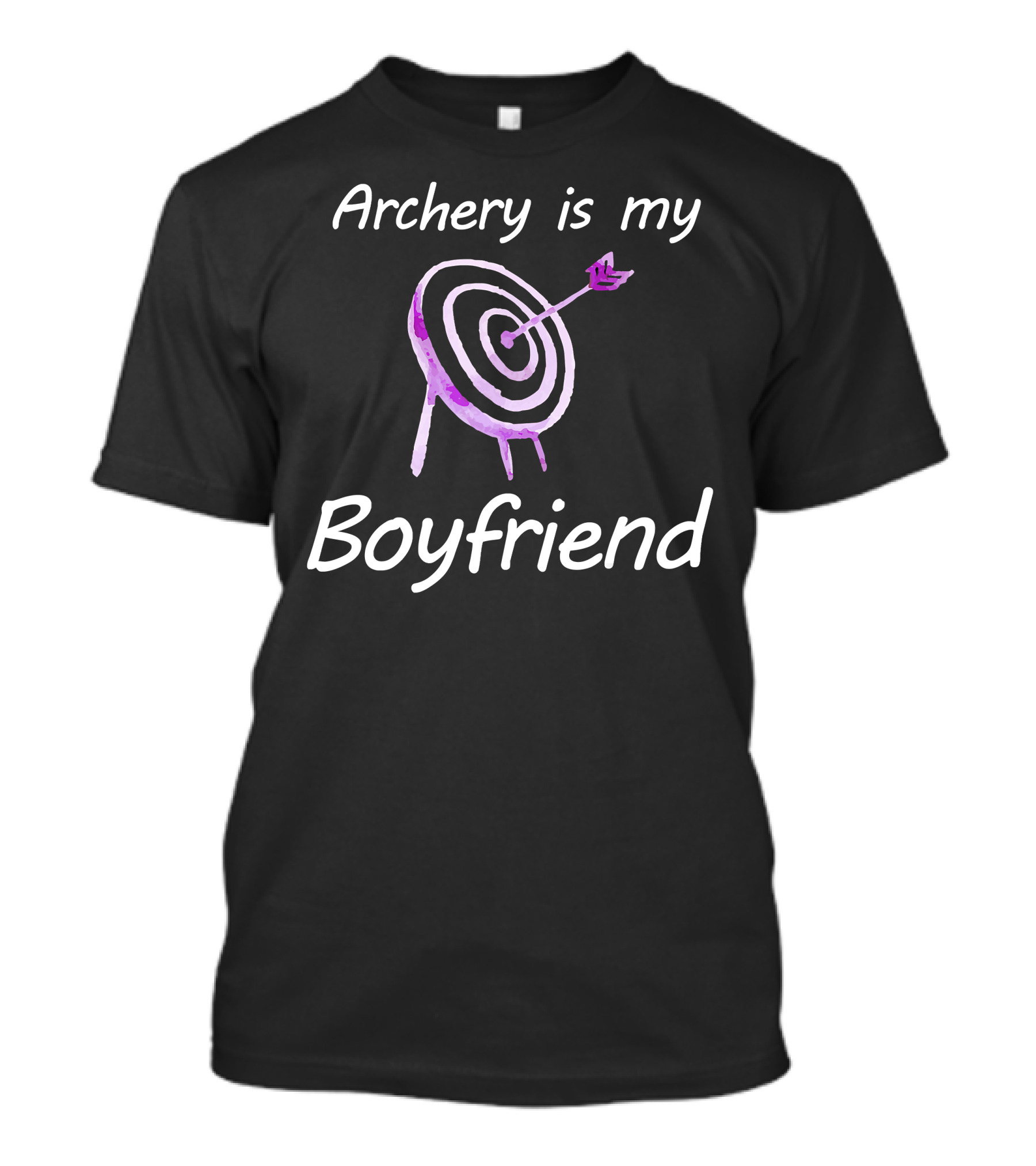 Archery Is My Boyfriend Target Armguard Arrow Love T-Shirt