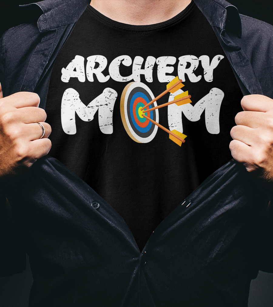 Archery Mom Bow Arrow Target T-Shirt