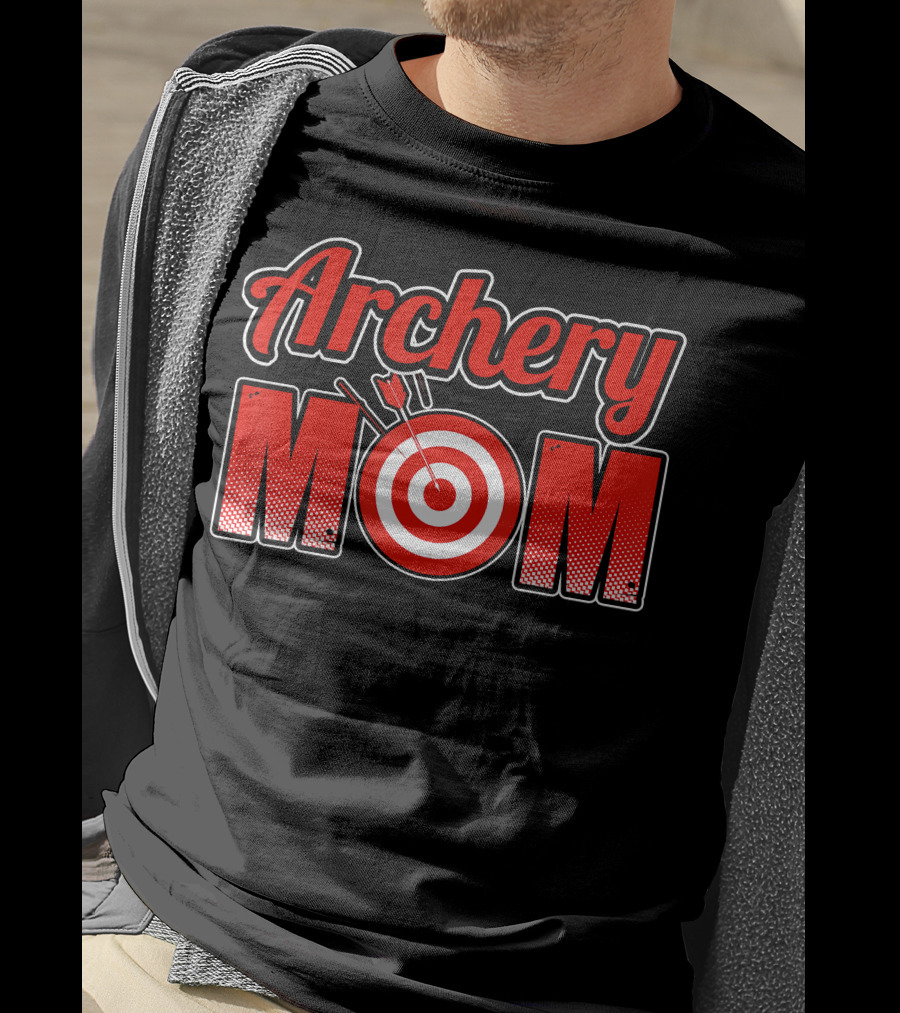 Archery Mom Target Bullseye T-Shirt