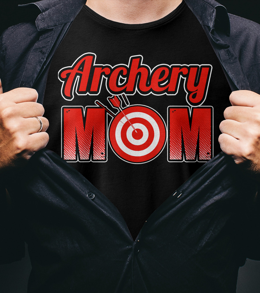 Archery Mom Target Bullseye T-Shirt